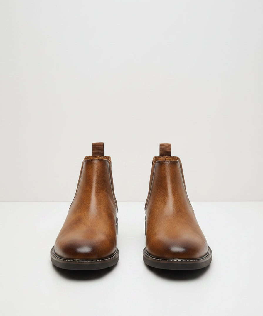 Bottes Chelsea Classiques – Cuir véritable, panneaux élastiques, pour le quotidien et le bureau