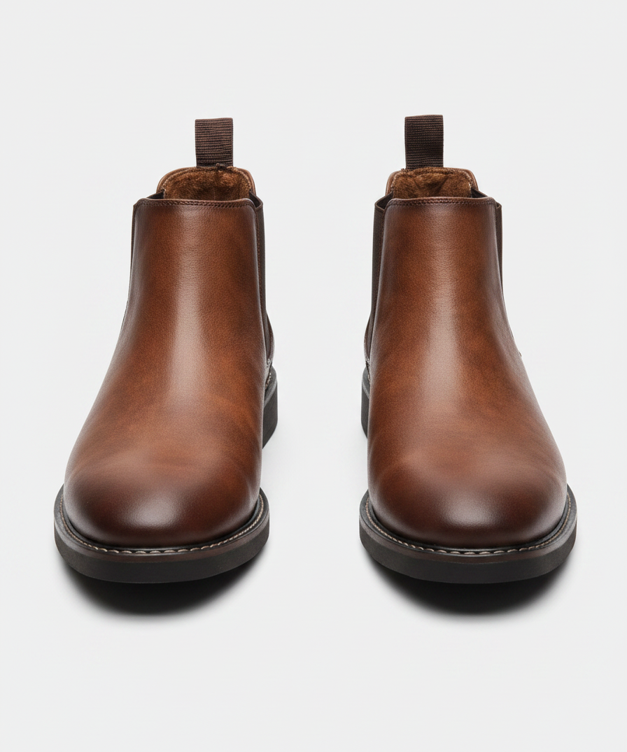 Bottes Chelsea Classiques – Cuir véritable, panneaux élastiques, pour le quotidien et le bureau