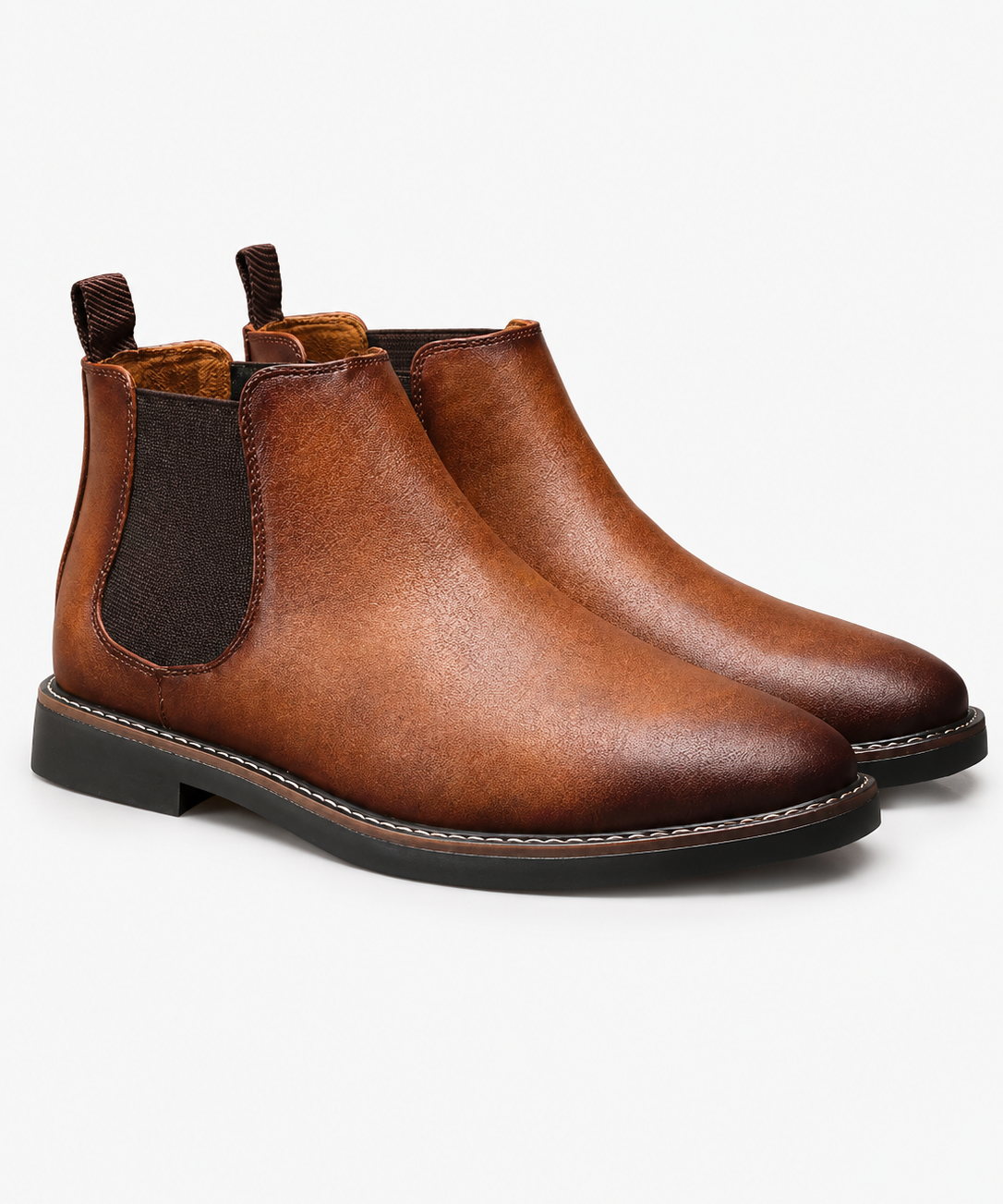 Bottes Chelsea homme – Cuir classique, panneaux élastiques, style élégant