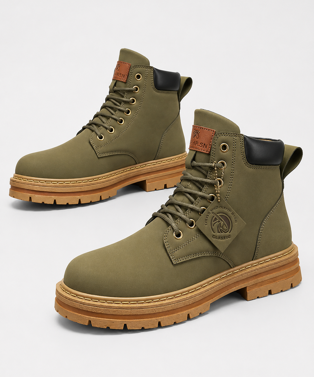 Bottes Urbaines – Coupe Mi-Haute, Laçage Frontal, Pour le Quotidien et la Ville