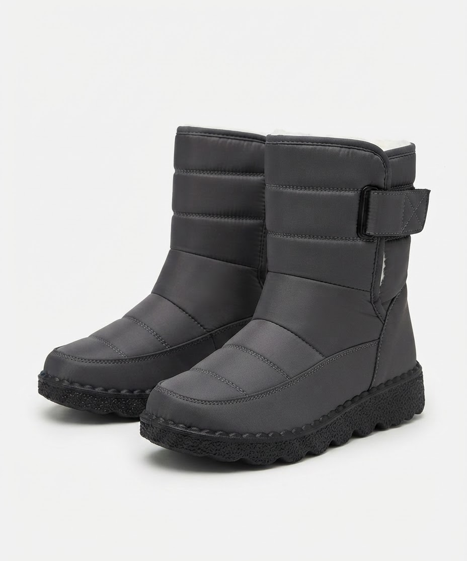 Bottes d'hiver pour femmes – Imperméables, fourrées, coupe cheville, style décontracté
