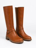 Bottes femme en cuir – Soutien orthopédique, finition soignée, pour un usage quotidien