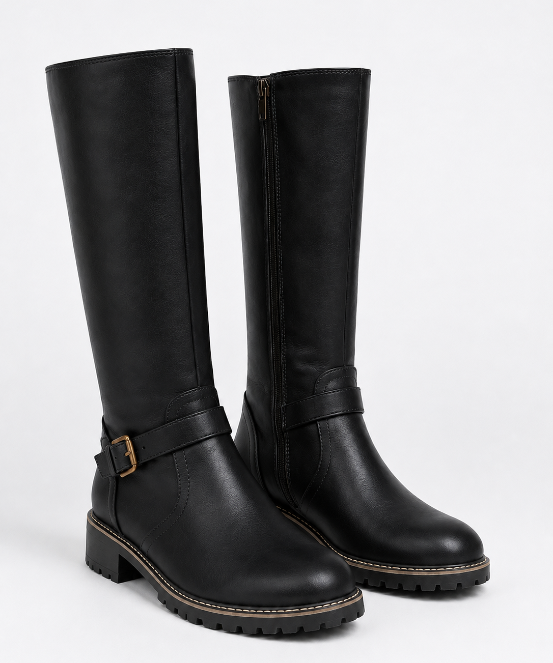 Bottes femme en cuir – Soutien orthopédique, finition soignée, pour un usage quotidien