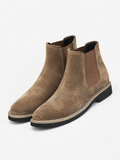 Bottines Chelsea homme – Tige en daim, panneaux élastiques, style smart casual