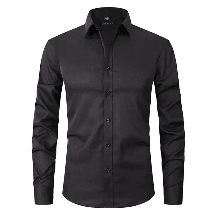 Chemise pour hommes sans repassage avec haute élasticité - George