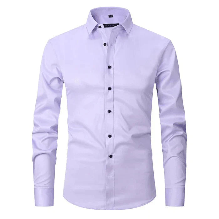 Chemise pour hommes sans repassage avec haute élasticité - George