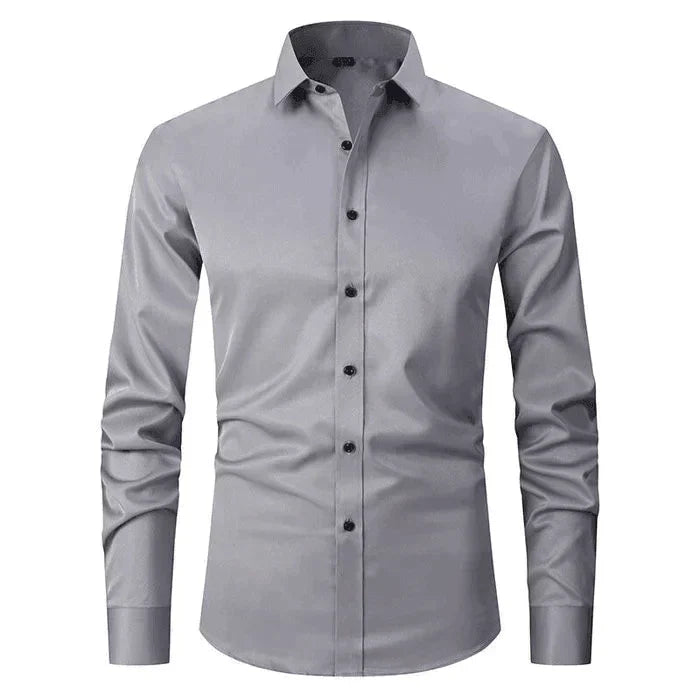 Chemise pour hommes sans repassage avec haute élasticité - George