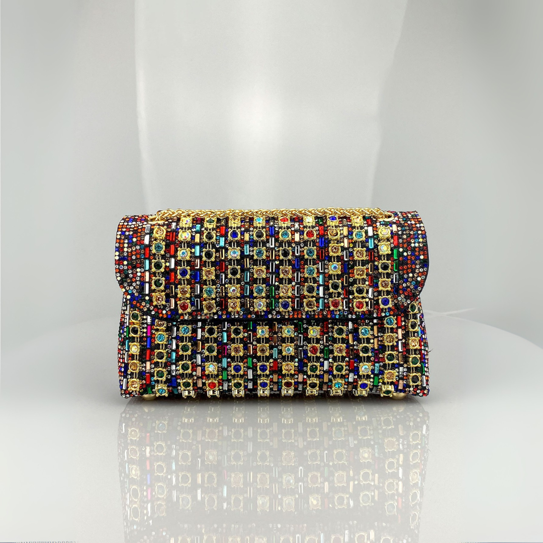 Sac à épaule chic à chaîne colorée
