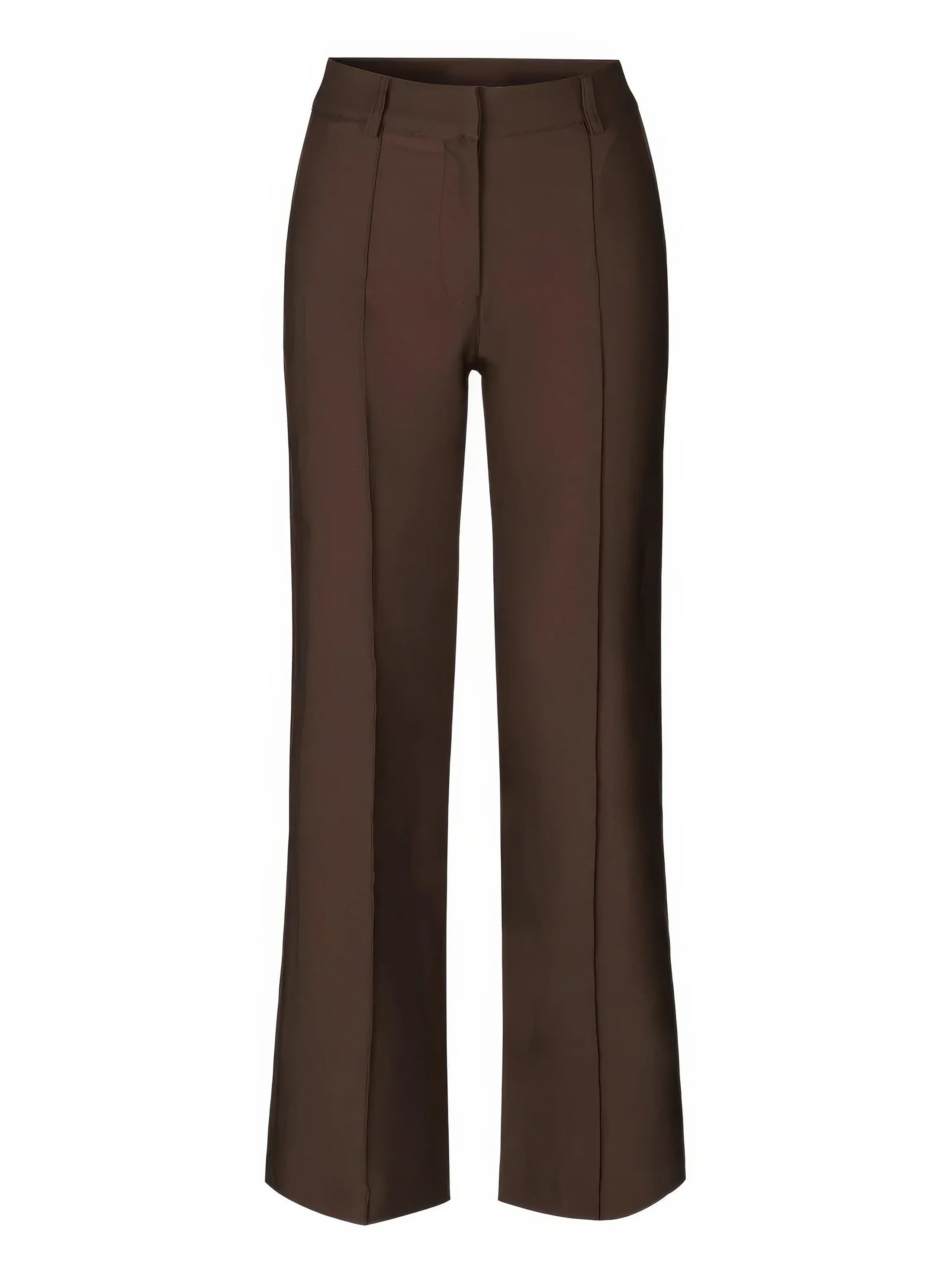 Pantalon Élegant à Taille Haute et Jambe Large
