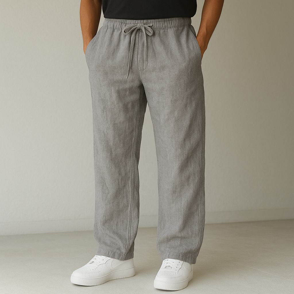 Pantalon Lin Homme & Coupe Décontractée