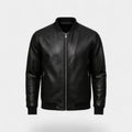 Veste en Cuir Homme Style Coréen au Design Épuré