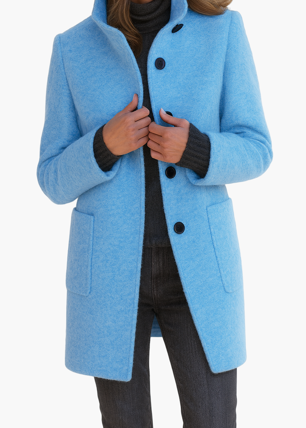 Manteau court pour femmes moderne et élégant, veste de transition pour le quotidien et le travail