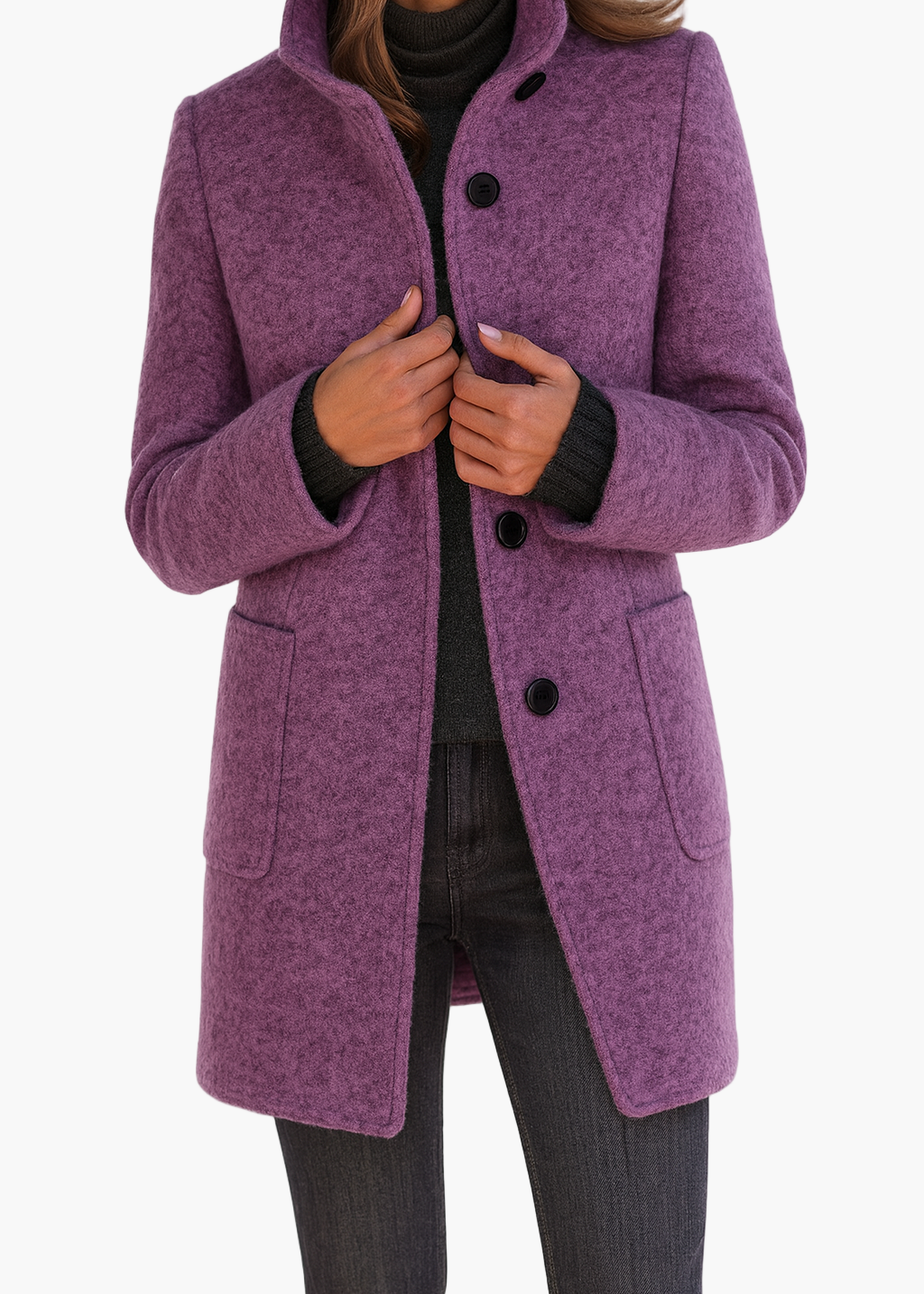 Manteau court pour femmes moderne et élégant, veste de transition pour le quotidien et le travail