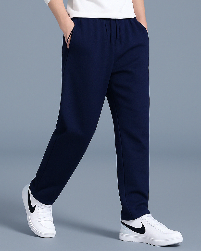 Pantalon de Jogging Homme – Taille Élastique Jambes Droites Pour le Quotidien