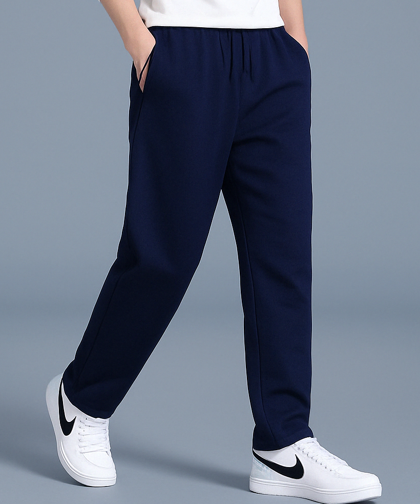 Pantalon de Jogging Homme – Taille Élastique Jambes Droites Pour le Quotidien