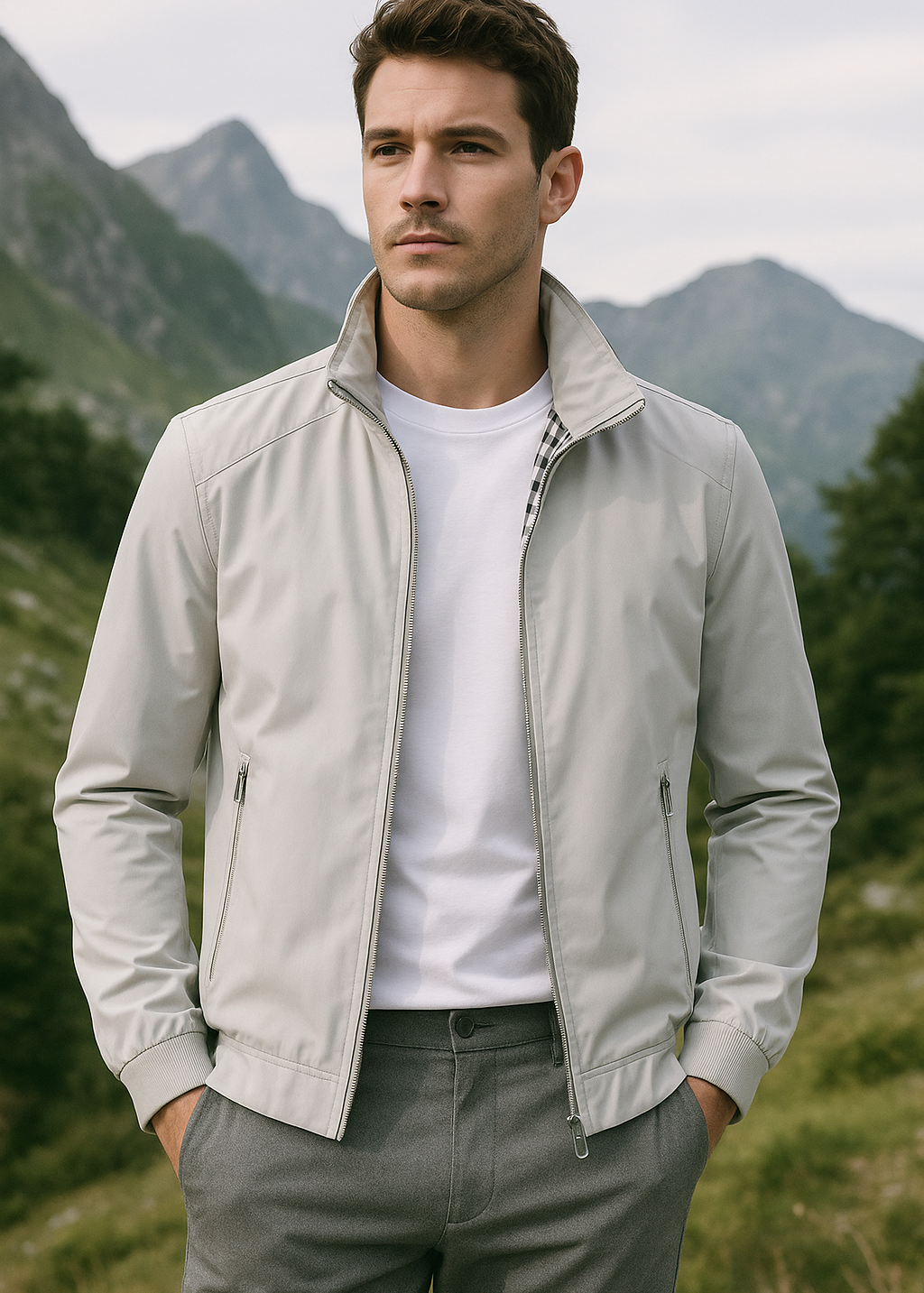 Veste légère classique pour hommes
