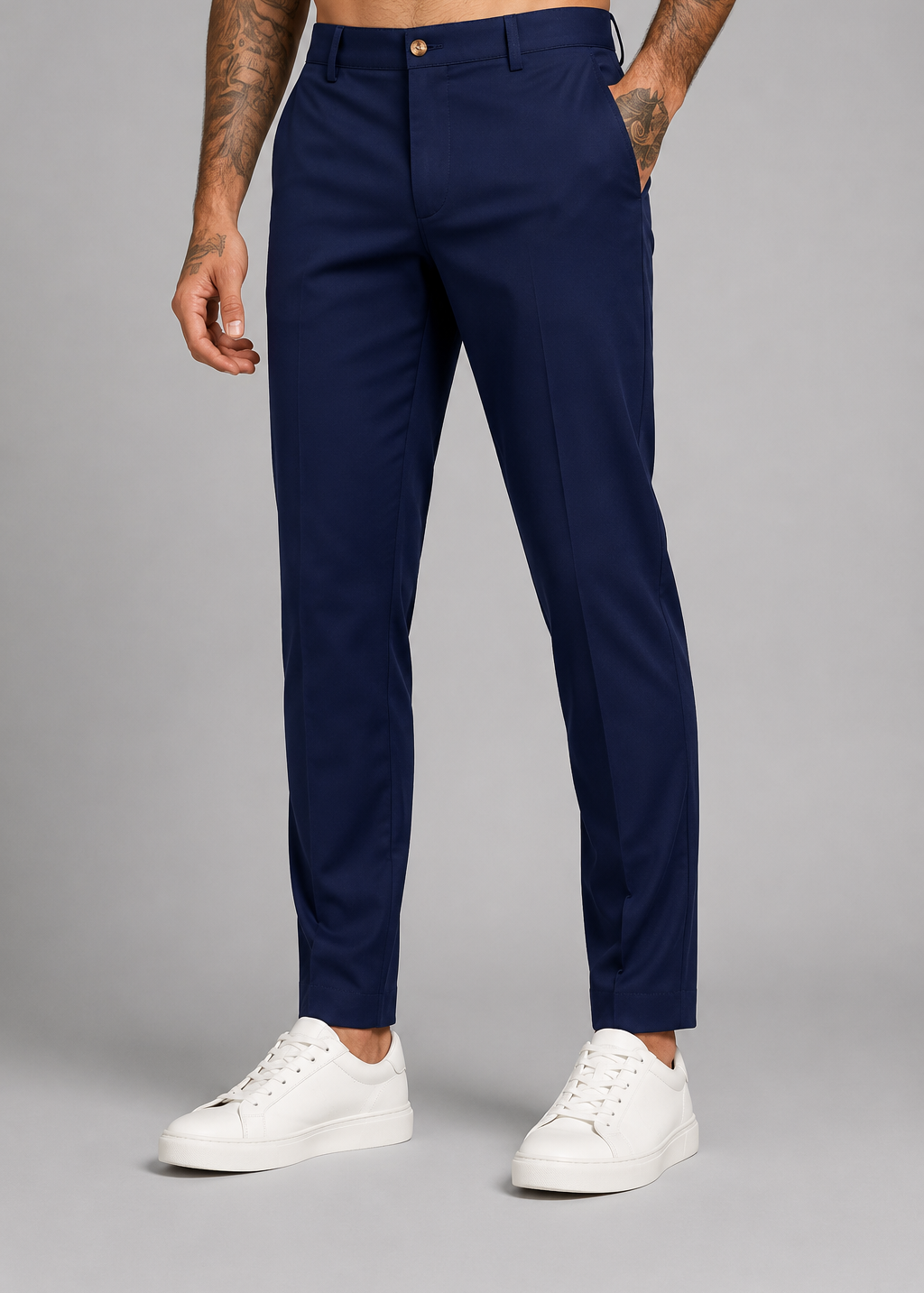 Pantalon Chino Slim Fit – Coupe Droite en Tissu Respirant, Pour le Quotidien et le Travail