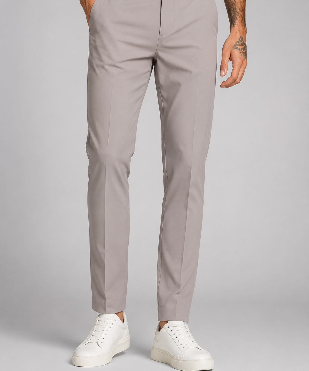 Pantalon Chino Slim Fit – Coupe Droite en Tissu Respirant, Pour le Quotidien et le Travail