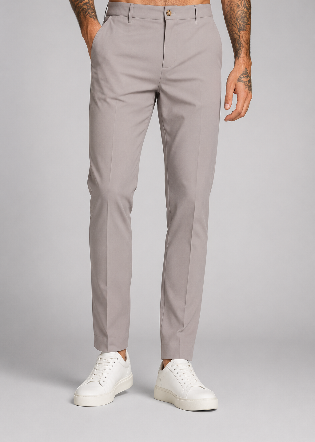 Pantalon Chino Slim Fit – Coupe Droite en Tissu Respirant, Pour le Quotidien et le Travail