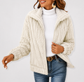 Gilet en Fleece Douillet Femme avec Zip et Col Montant