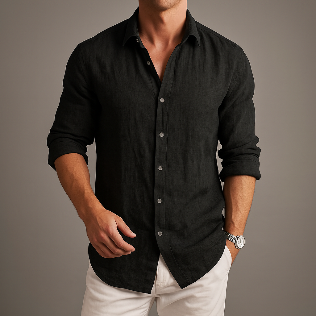 Chemise Lin Homme & Coupe Classique