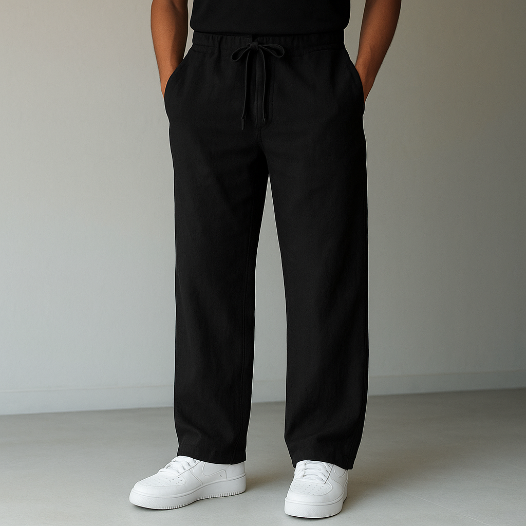 Pantalon Lin Homme & Coupe Décontractée