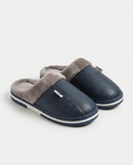 Chaussons d'hiver pour homme – Intérieur doublé, grande taille, usage quotidien à la maison