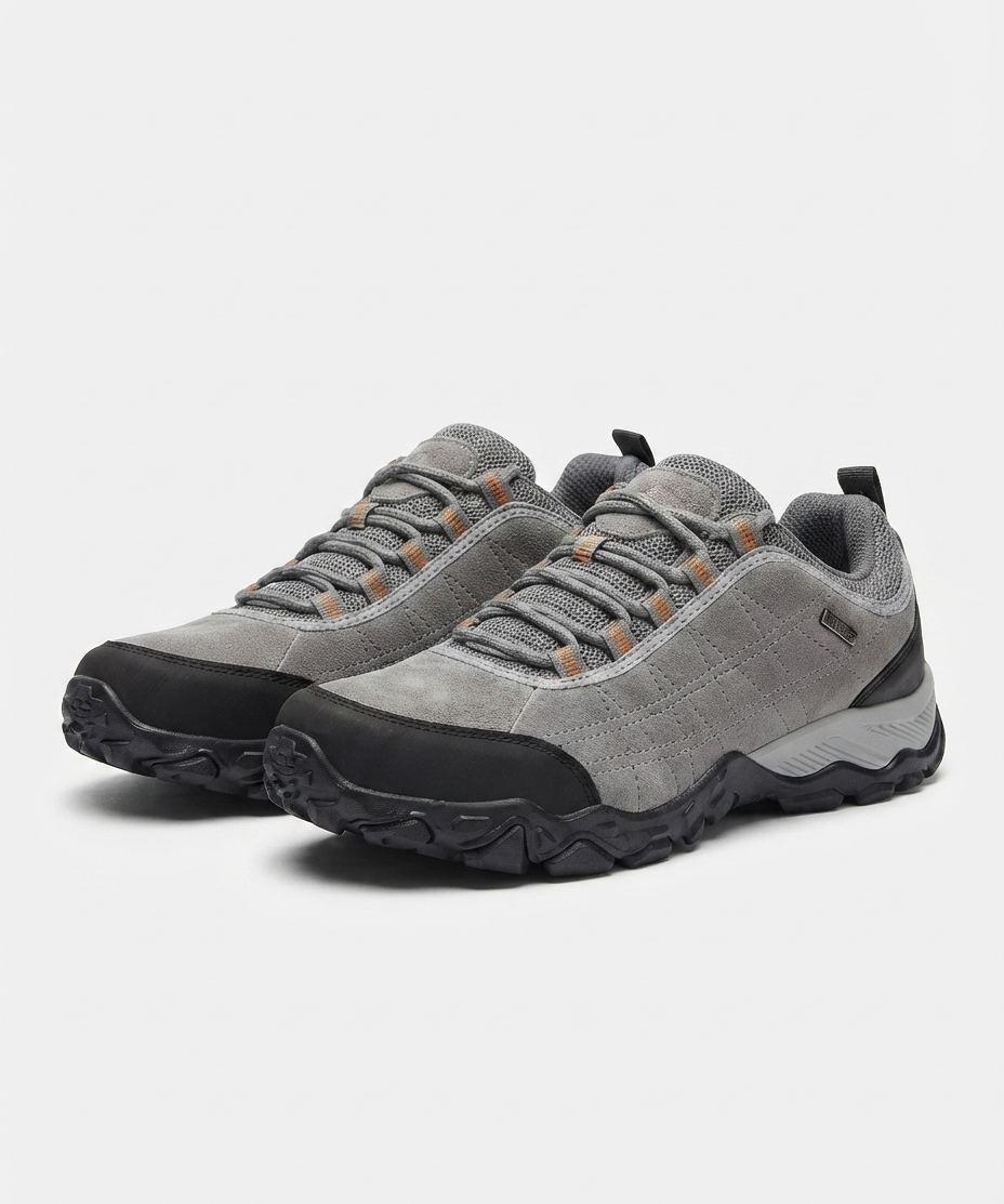 Chaussures de randonnée pour homme – Tige basse en cuir, usage randonnée et extérieur