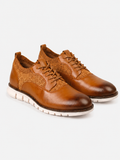 Chaussures de ville en cuir pour homme – Col en tricot, bout arrondi, au quotidien