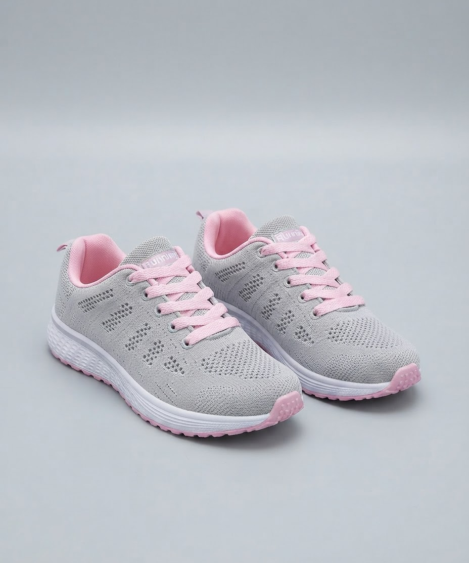 Chaussures plates en maille pour femme – Design respirant, coupe basse, usage quotidien