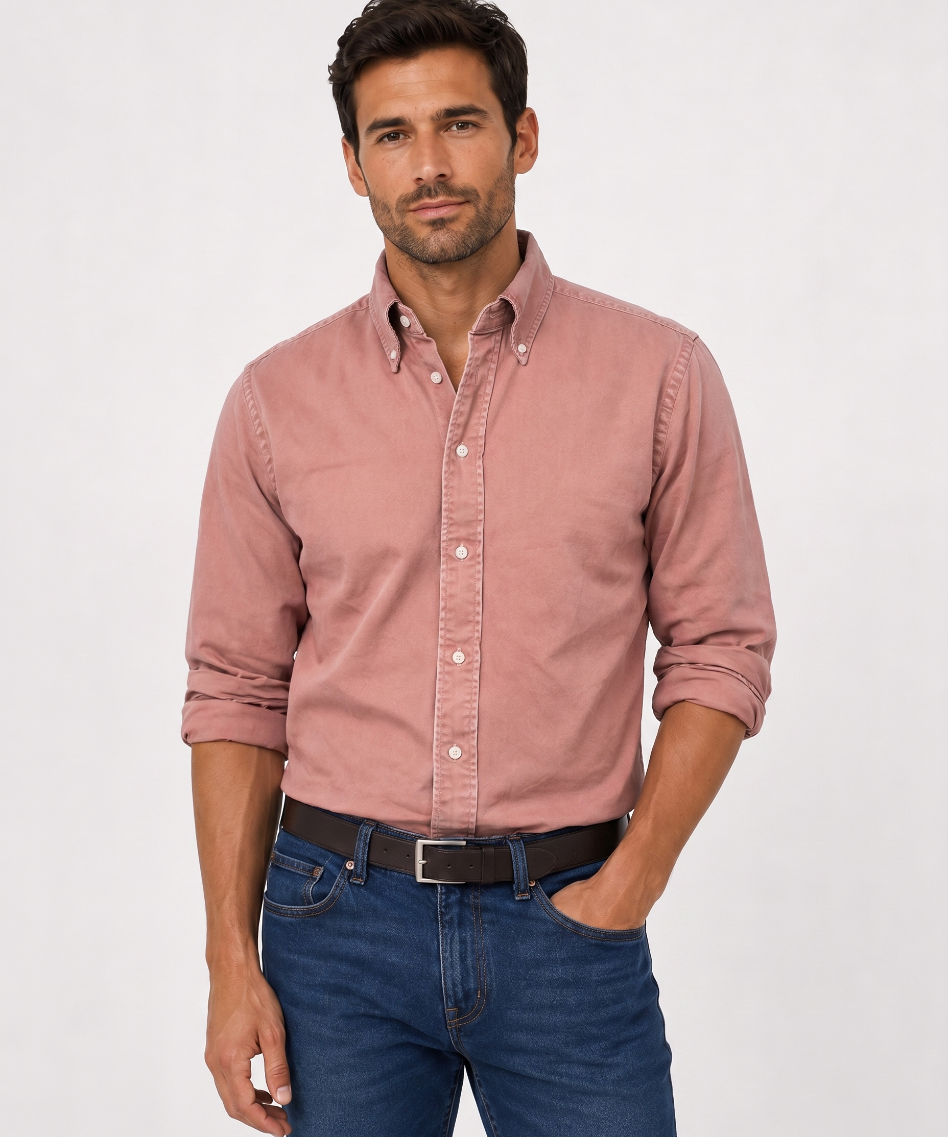 Chemise en Lin pour Homme – Tissu Respirant Coupe Regular Pour Vacances et Quotidien