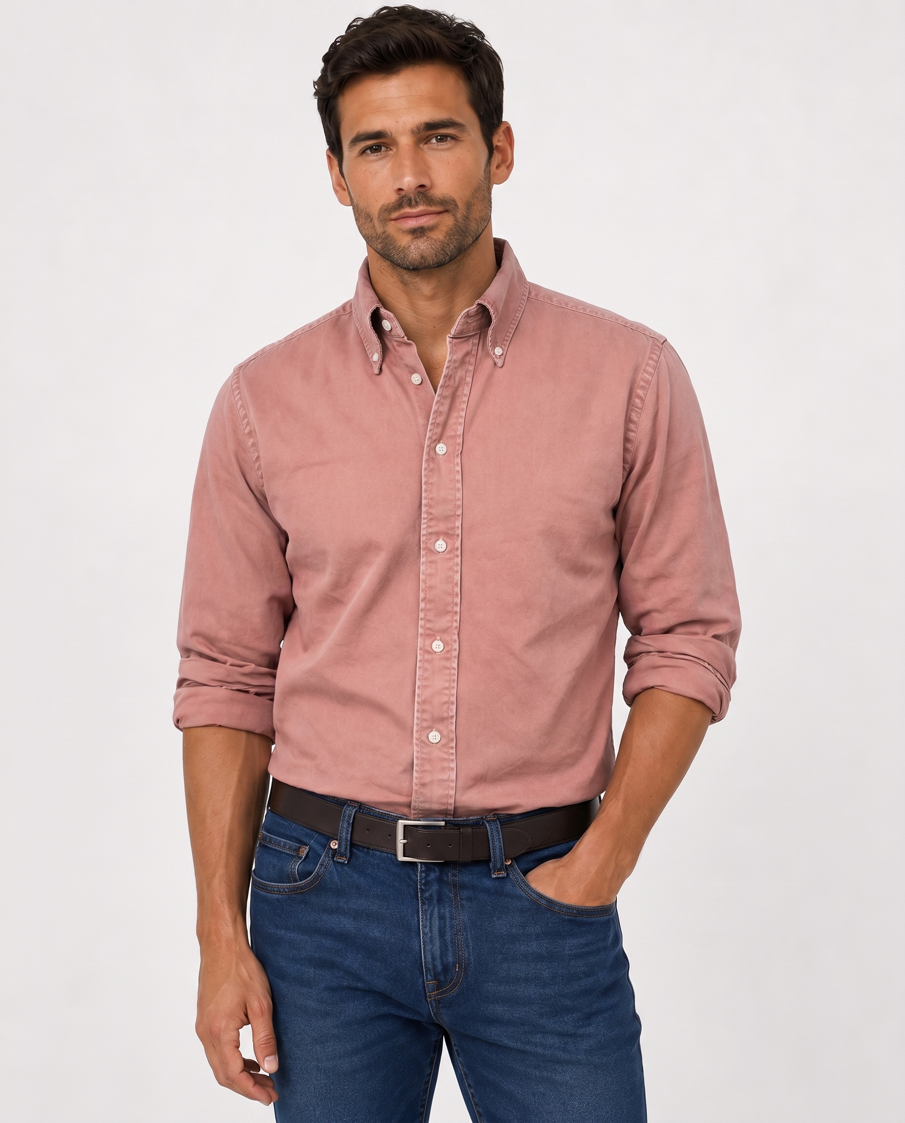Chemise en Lin pour Homme – Tissu Respirant Coupe Regular Pour Vacances et Quotidien