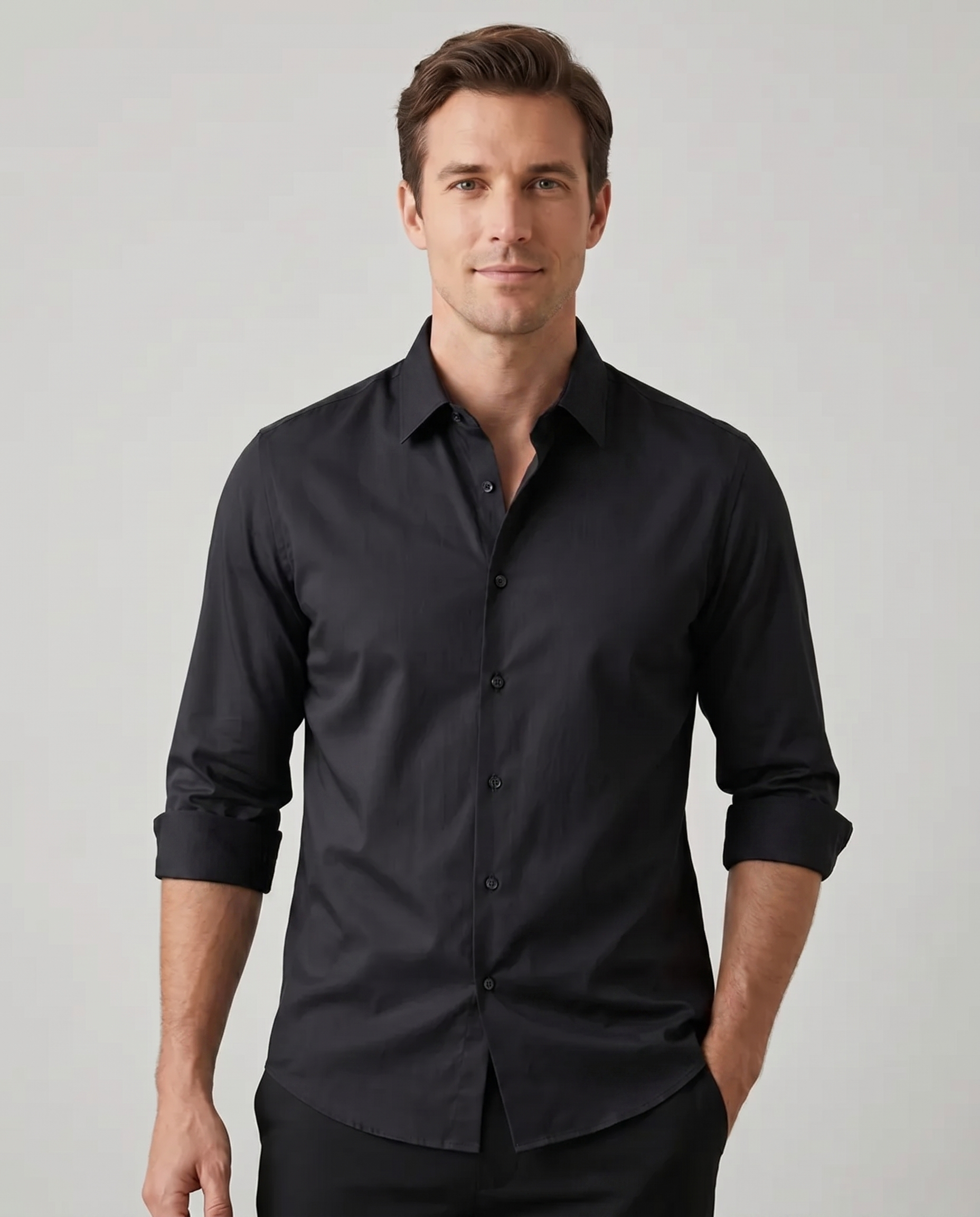 Chemise en Soie Luxe – Coupe Décontractée et Confort Quotidien Polyvalent