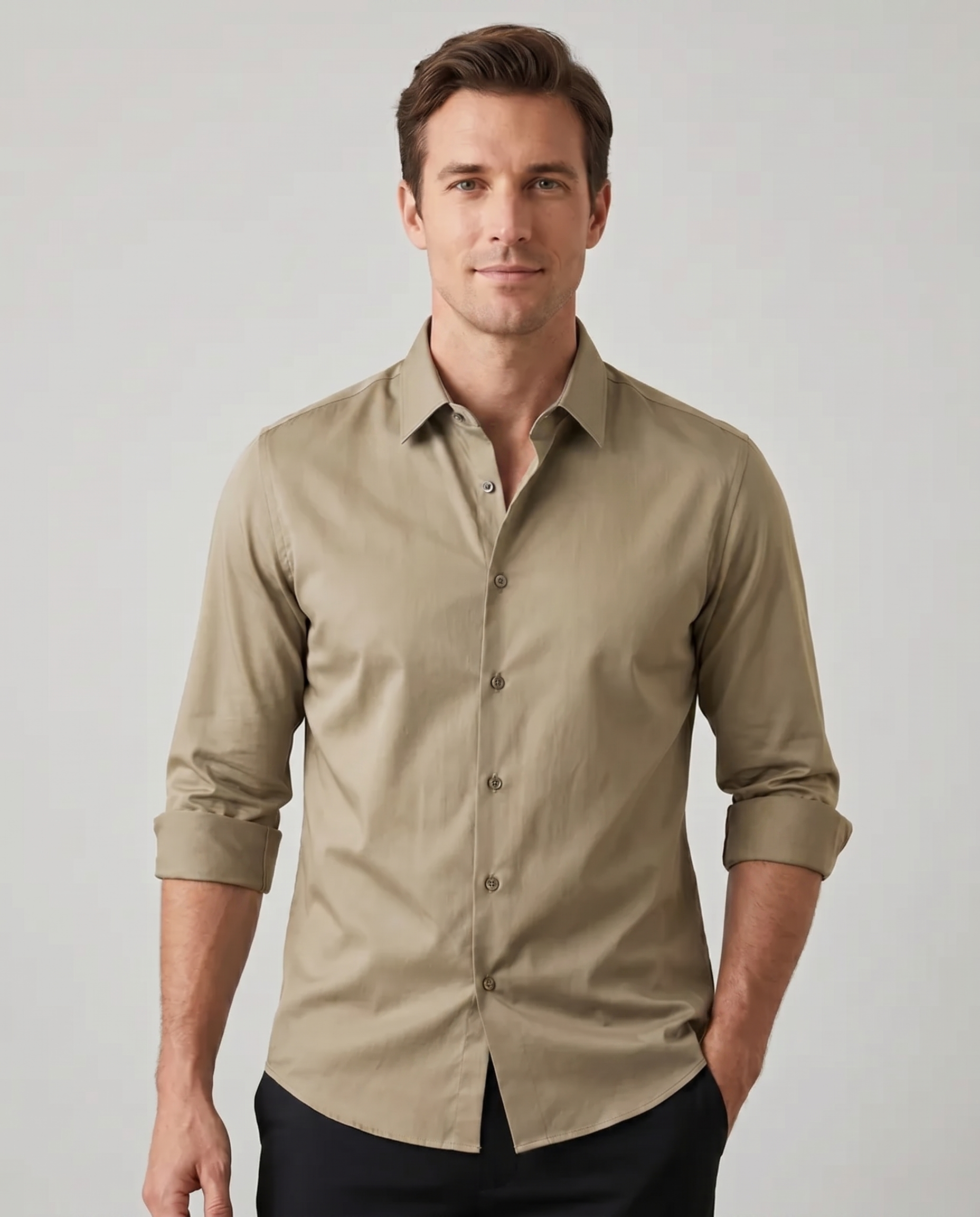 Chemise en Soie Luxe – Coupe Décontractée et Confort Quotidien Polyvalent