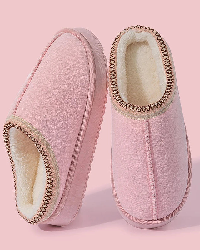 Chaussons en Peluche – Semelle ÉVA épaisse, modèle à enfiler, pour la maison au quotidien