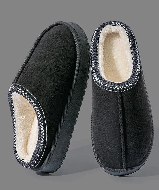 Chaussons en Peluche – Semelle ÉVA épaisse, modèle à enfiler, pour la maison au quotidien