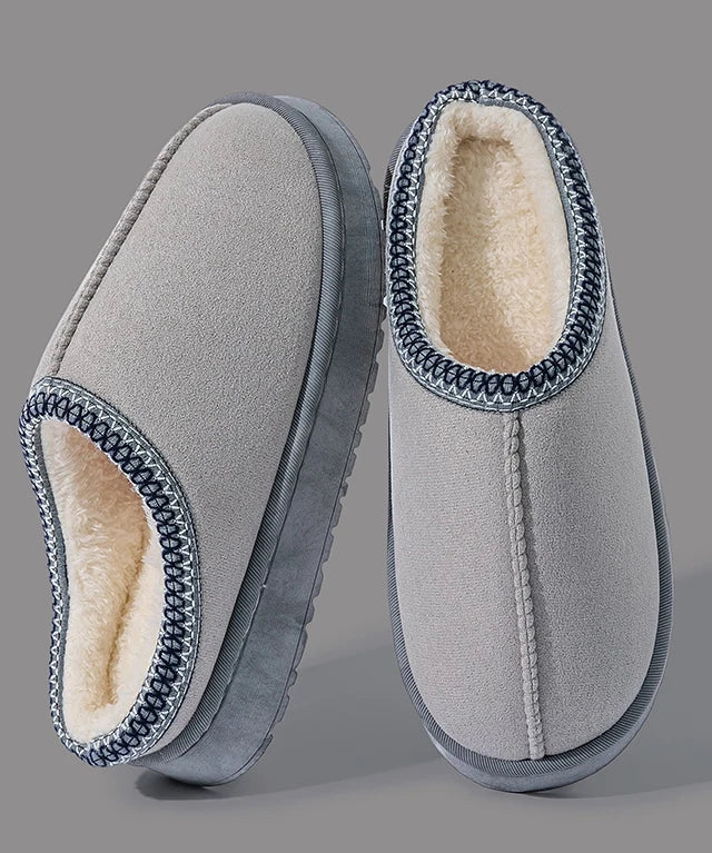 Chaussons en Peluche – Semelle ÉVA épaisse, modèle à enfiler, pour la maison au quotidien