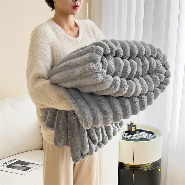 Couverture Douce et Chaude en Peluche