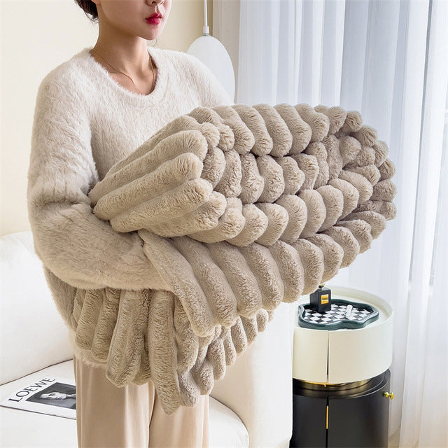 Couverture Douce et Chaude en Peluche