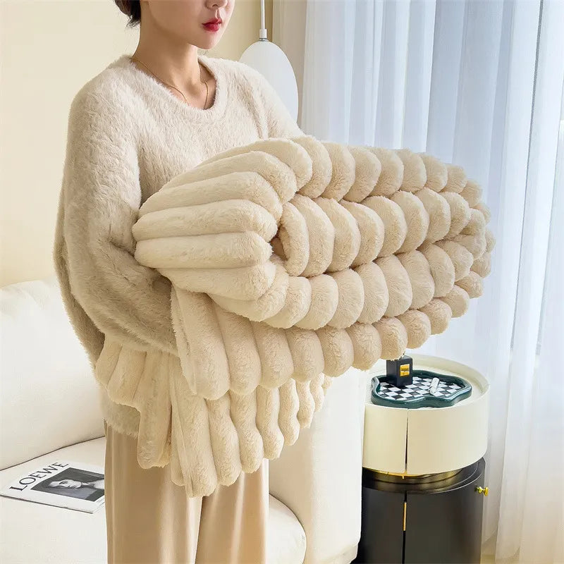 Couverture Douce et Chaude en Peluche