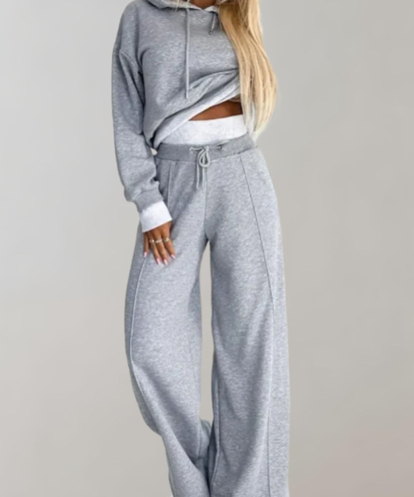 Ensemble Décontracté Femme – Hoodie & Pantalon de Jogging Chic