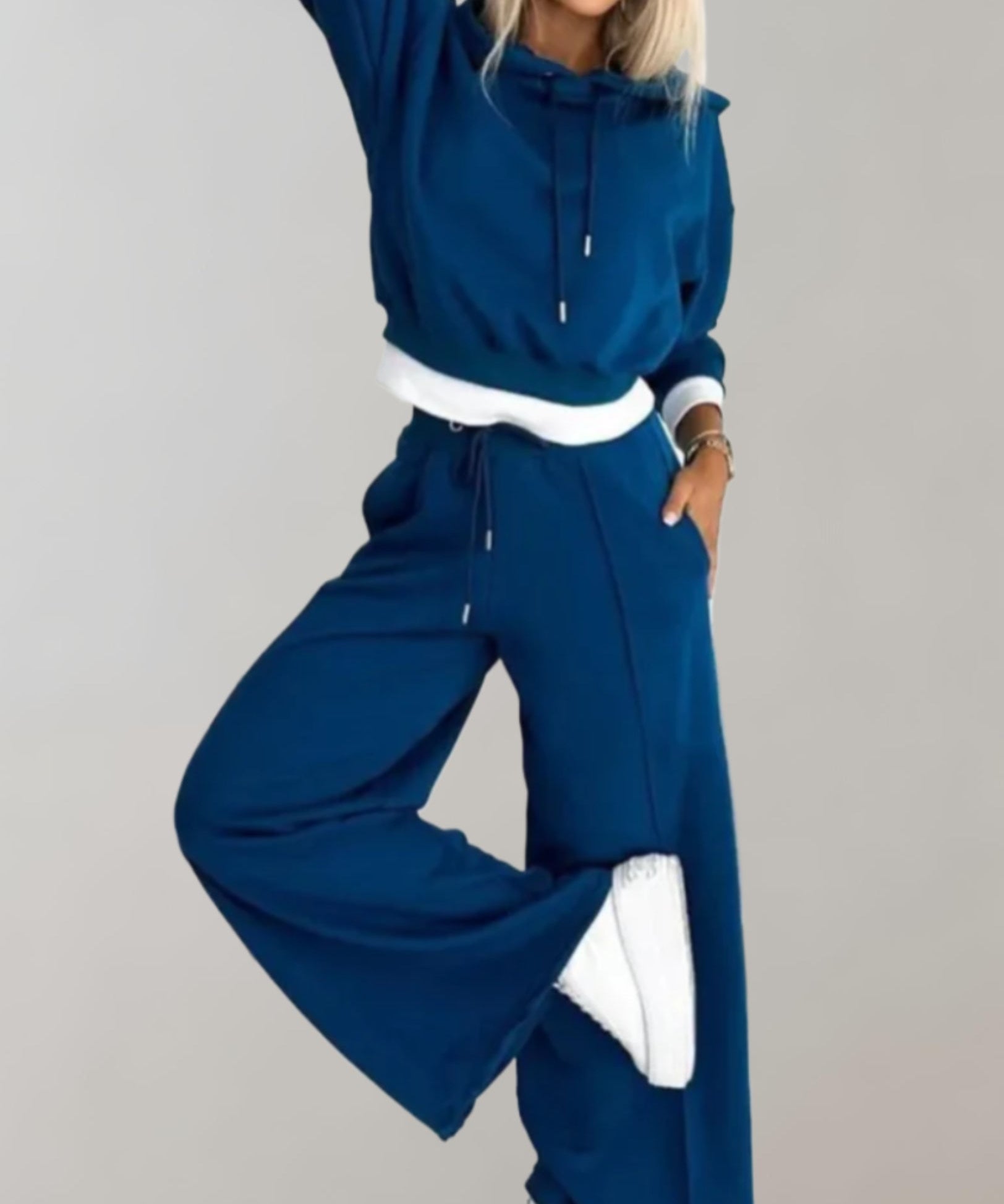 Ensemble Décontracté Femme – Hoodie & Pantalon de Jogging Chic