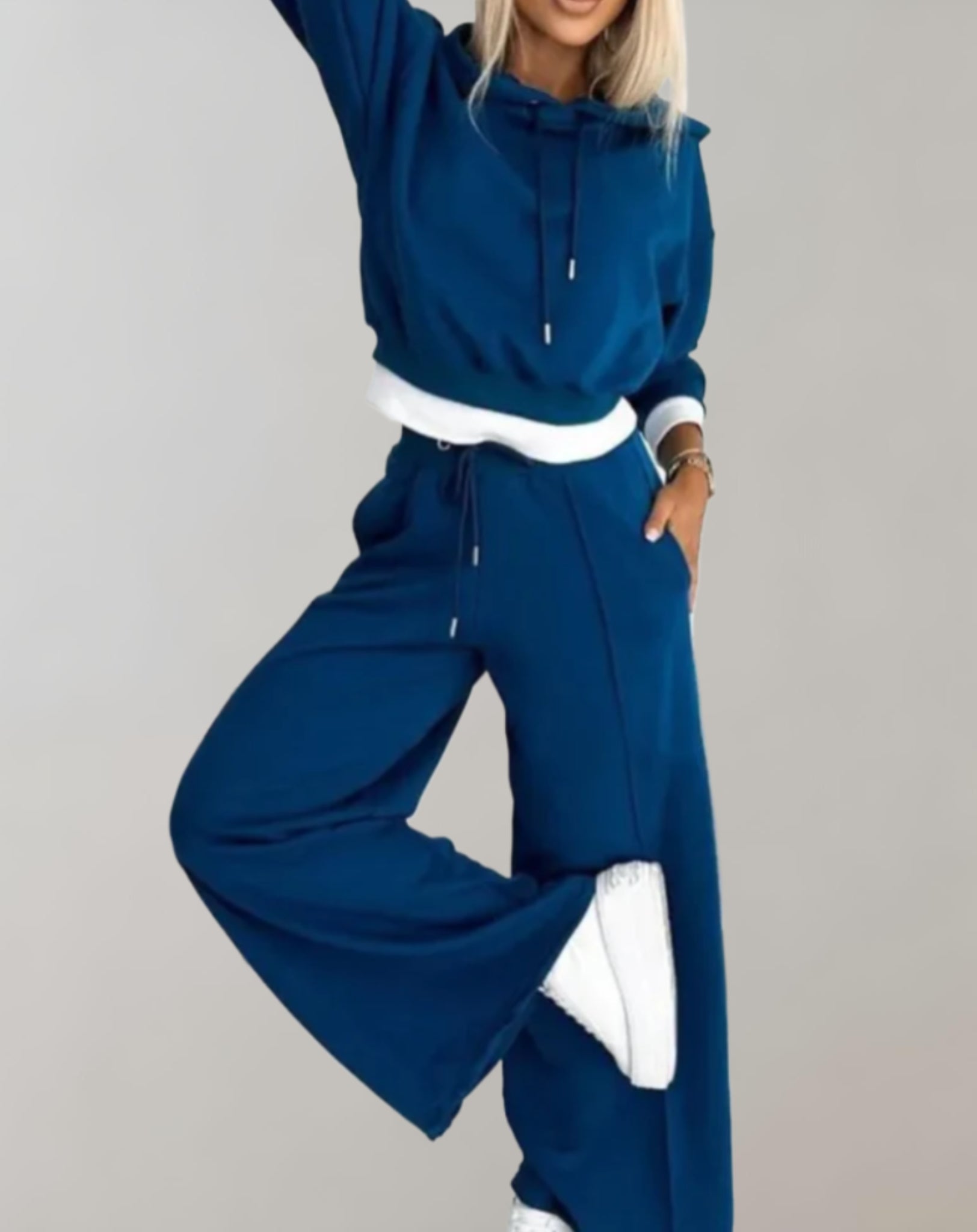 Ensemble Décontracté Femme – Hoodie & Pantalon de Jogging Chic
