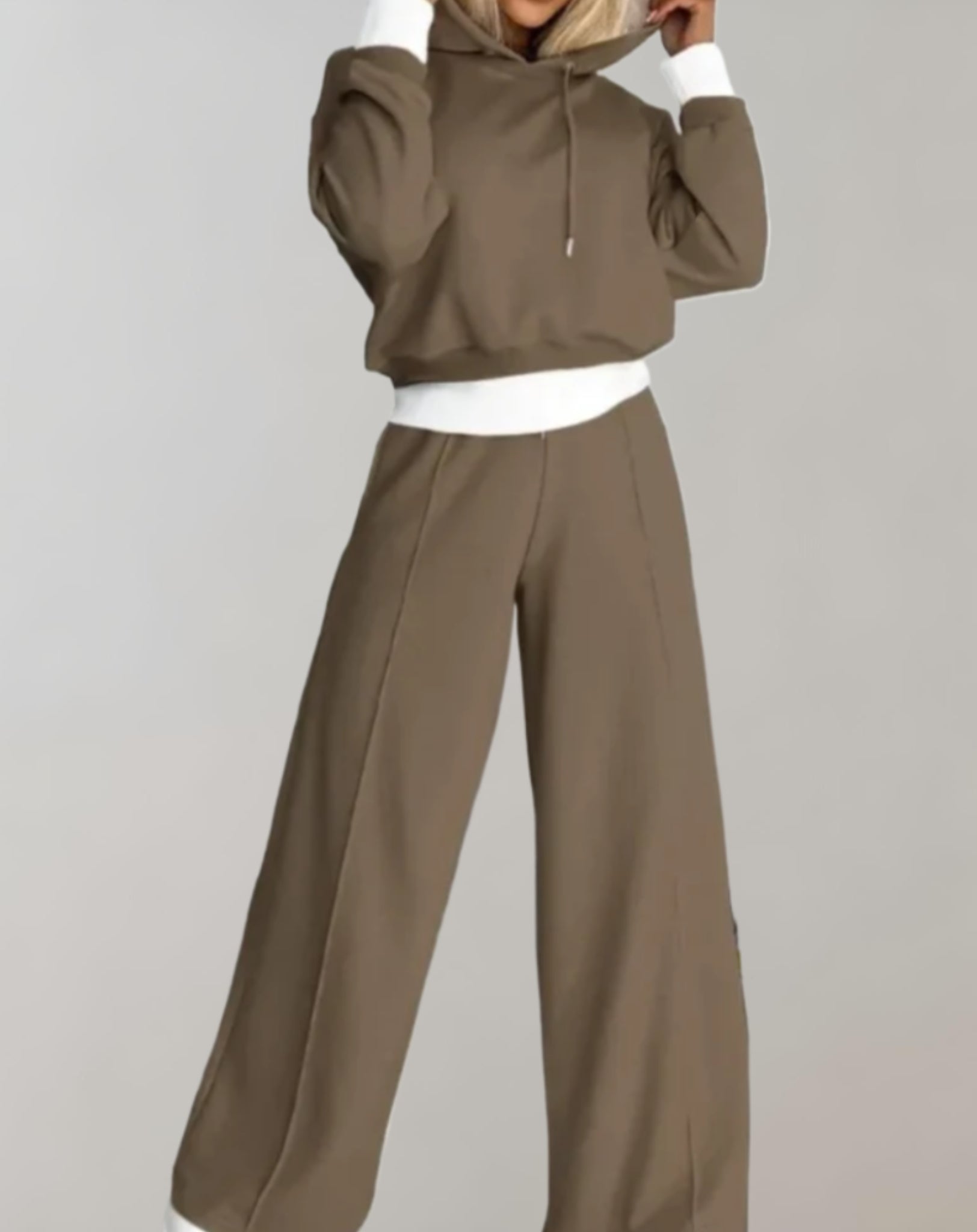 Ensemble Décontracté Femme – Hoodie & Pantalon de Jogging Chic