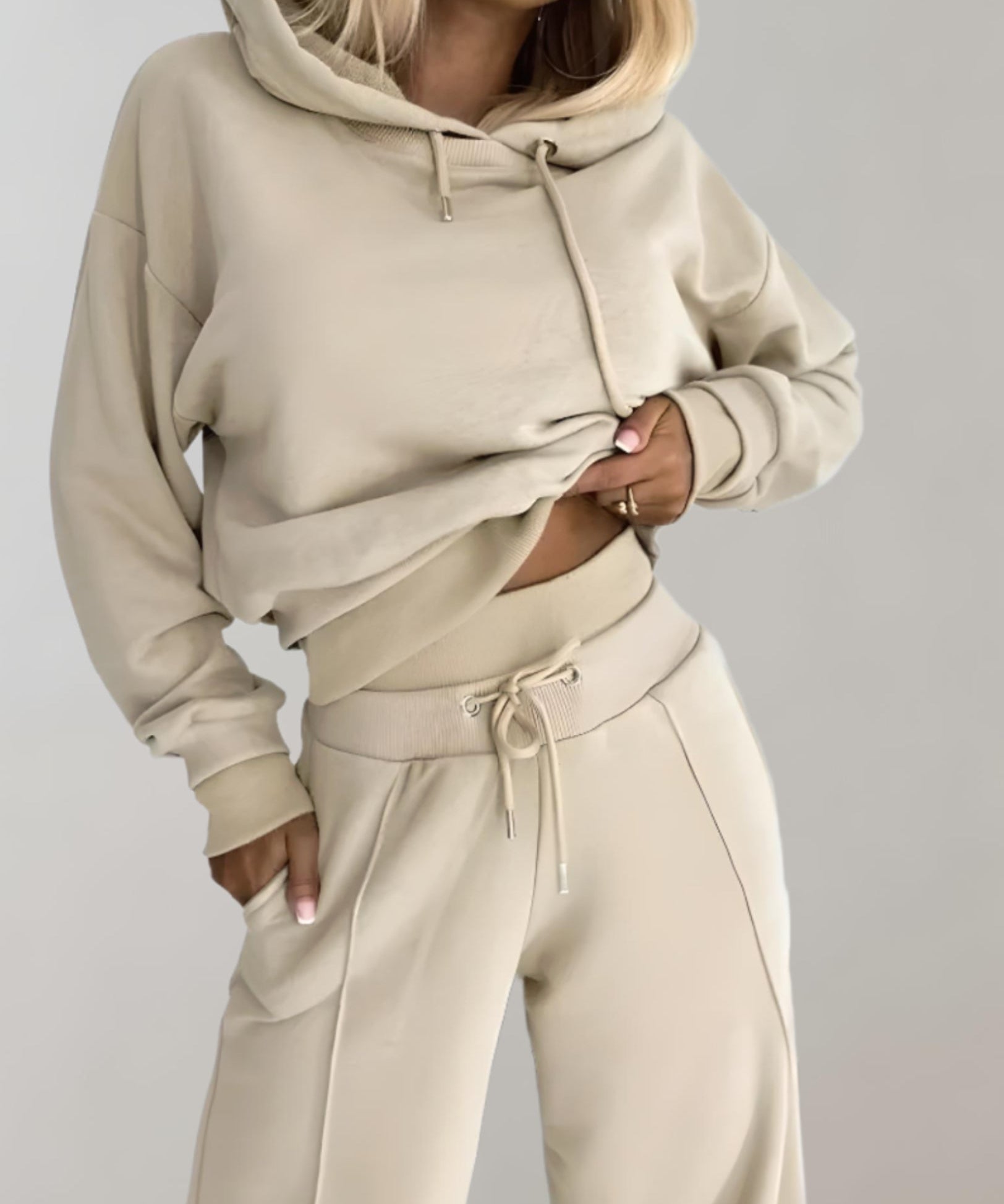 Ensemble Décontracté Femme – Hoodie & Pantalon de Jogging Chic