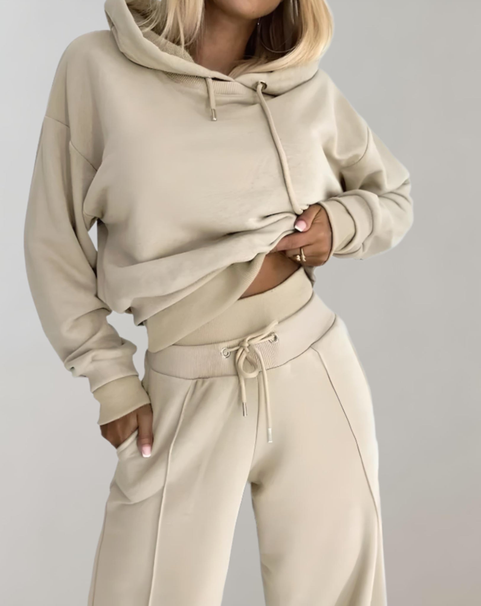 Ensemble Décontracté Femme – Hoodie & Pantalon de Jogging Chic
