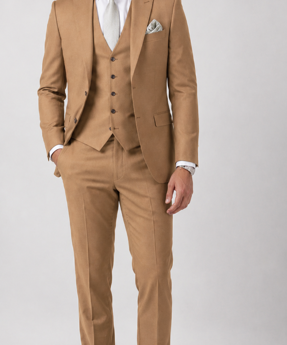 Costume homme 3 pièces – Coupe ajustée, ensemble complet, pour cérémonie
