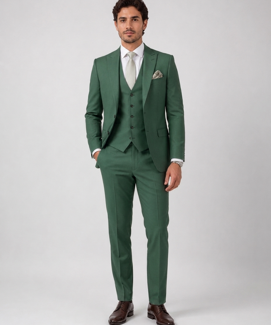 Costume homme 3 pièces – Coupe ajustée, ensemble complet, pour cérémonie