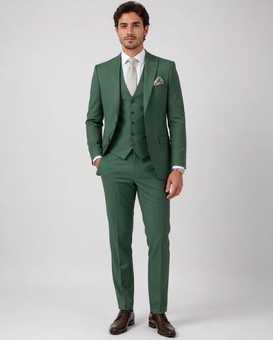 Costume homme 3 pièces – Coupe ajustée, ensemble complet, pour cérémonie