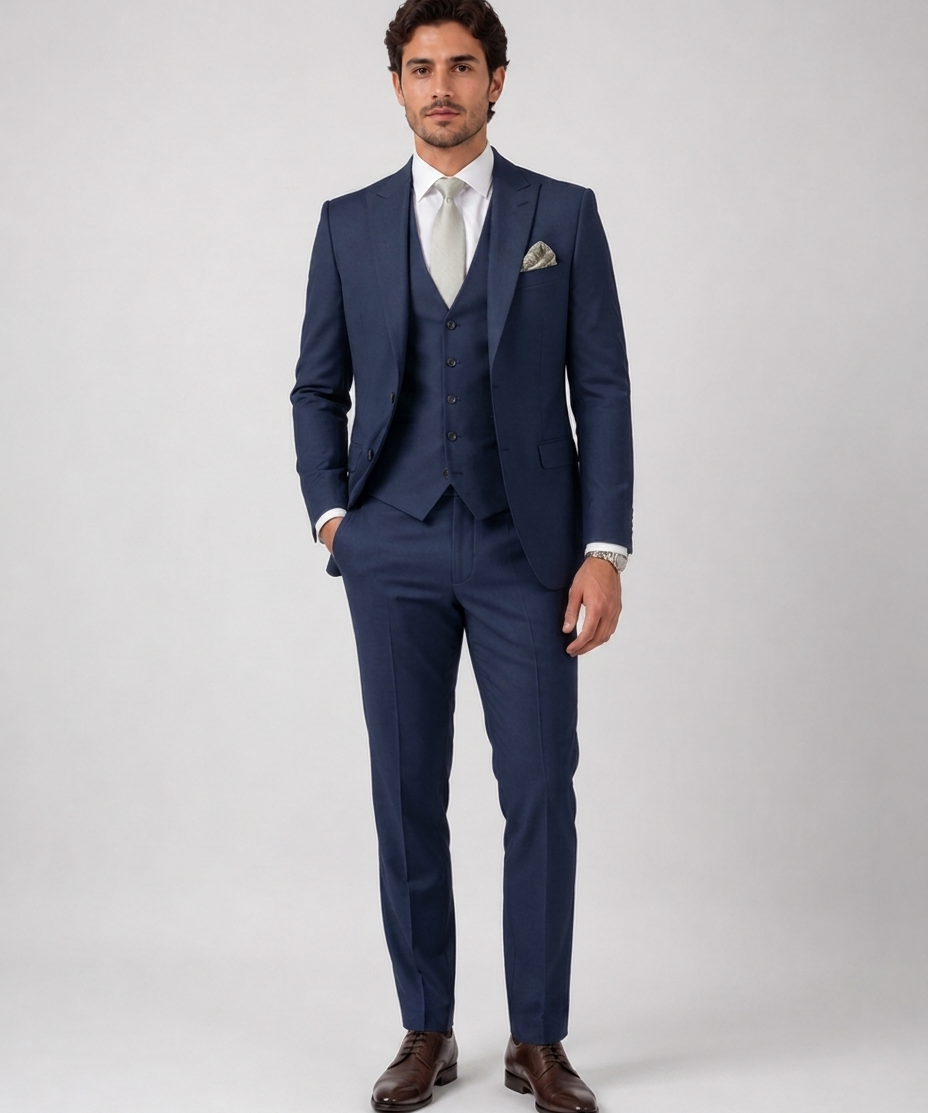 Costume homme 3 pièces – Coupe ajustée, ensemble complet, pour cérémonie